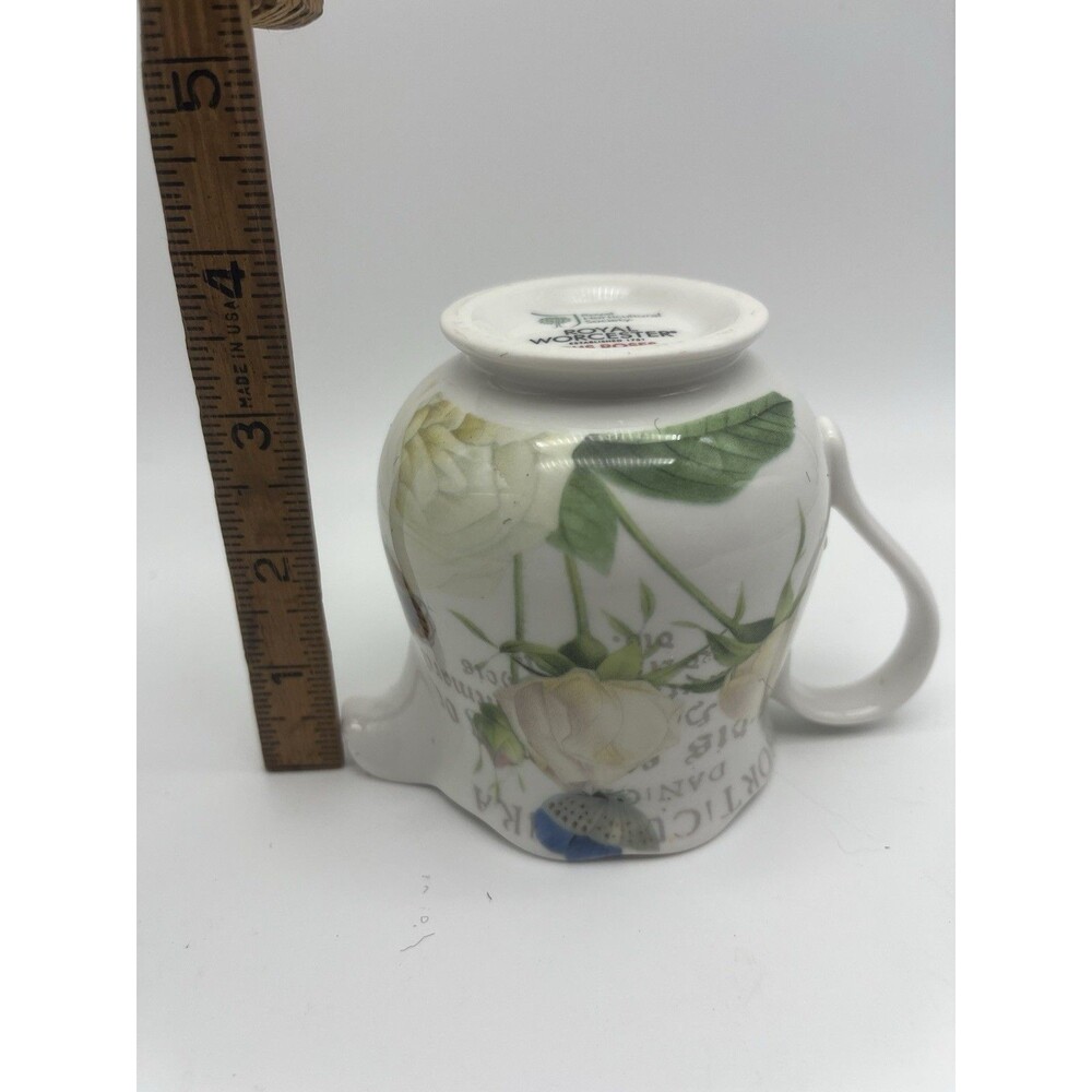 Royal Worcester RHS Roses Porcelain Creamer Pink Floral Pattern - Picture 4 of 4